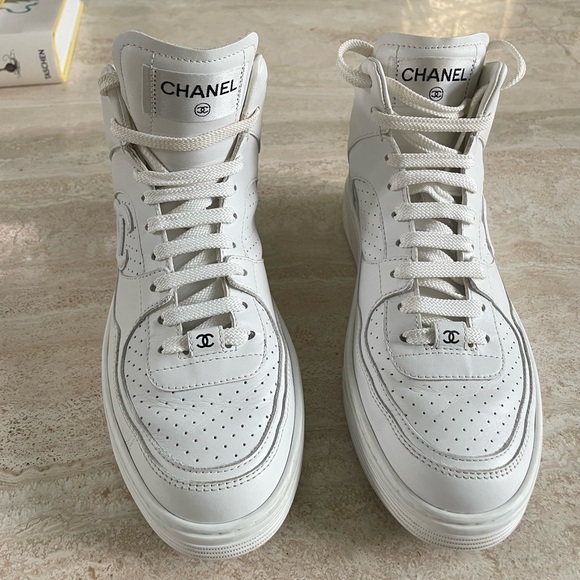 Gently Loved Chanel Hightops - Picture 2 of 11